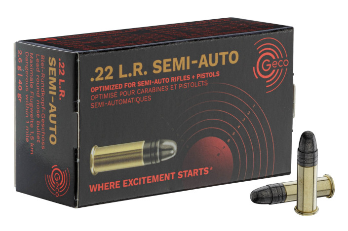 Cartouches 22lr Geco Semi-Auto Boite de 50 cartouches