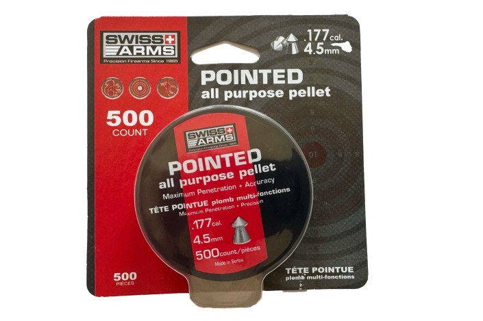Plombs pointus Swiss Arms 4,5 mm (.177) – Boîte de 500